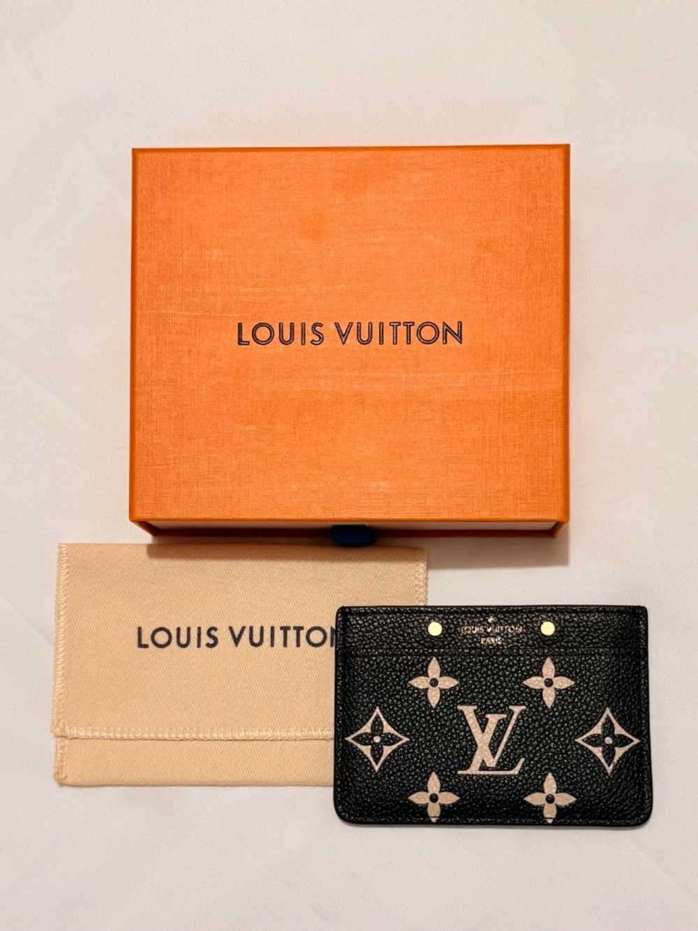 Louis Vuitton Bicolor Monogram Empreinte Card Holder